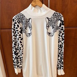 Tiger sleeved sweatshirt dress